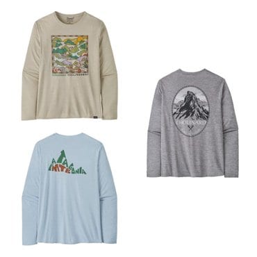 파타고니아 25SS 멘즈 롱-슬리브드 캐필린 쿨 데일리 그래픽 셔츠 - 랜즈 - 45160Q5GH