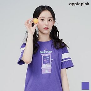 소매 배색 테잎 게임기 티셔츠_APK8P318