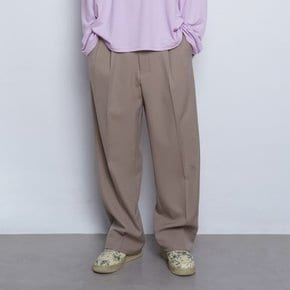 M56 over bon setup wide slacks beige