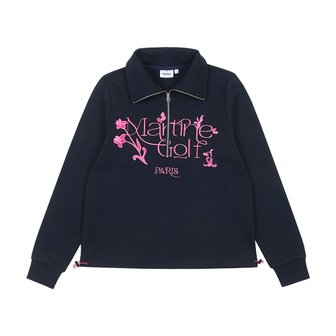 MARTINE GOLF [정상가 258000원]여성 하프 집업 맨투맨 네이비 (Q0C110449)