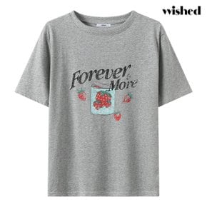 플라워 키치 프린팅 반팔 티셔츠 (WIDBTS010)