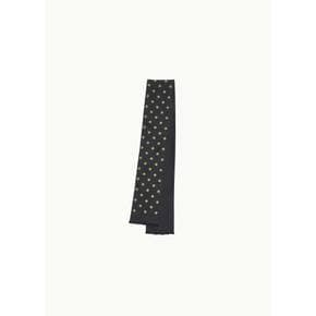 마가렛호웰 26SS Polka Dot Tie Scarf, Black/Bay Leaf