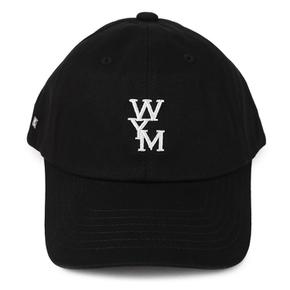 블랙 로고 볼캡 W261CA51661B