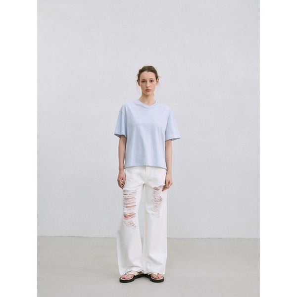 destroyed white jeans (white)