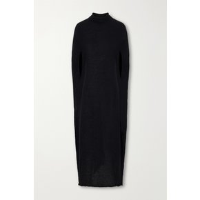 보틀 케이프 이펙트 울 블렌드 맥시 원피스 블랙 46376663163138137