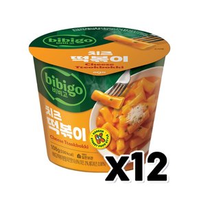 비비고 치즈 떡볶이컵 간편조리 108g x 12개