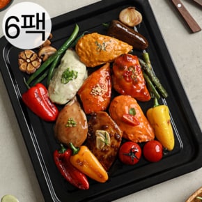 닭신 저당 소스 닭가슴살 6종 혼합 6팩 / 국내산 통살 쫄깃촉촉