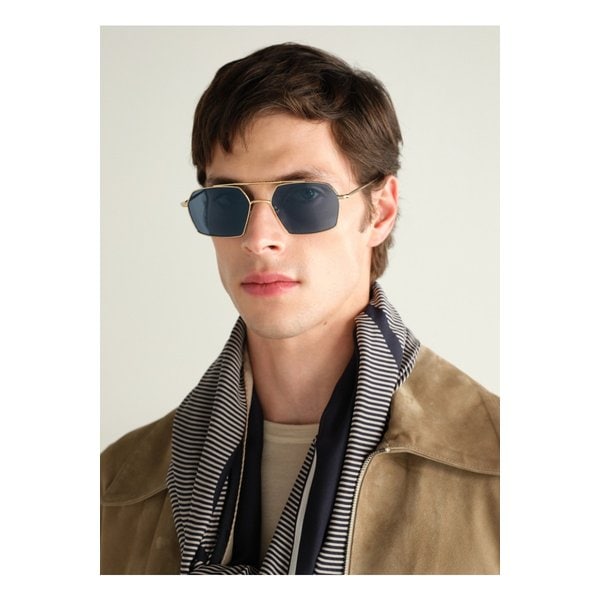 오스만 에비에이터 스타일 골드톤 선글라스 46376663163001313