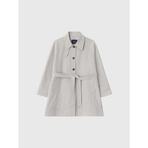 아를레 하프 트렌치 코트_라이트 카키 / ARLET HALF TRENCH COAT_LIGHT KHAKI