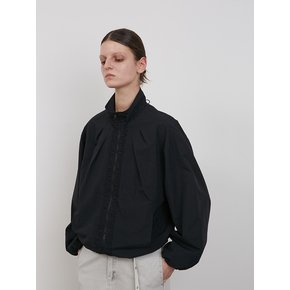 SHIRRING WINDBREAKER [BLACK]