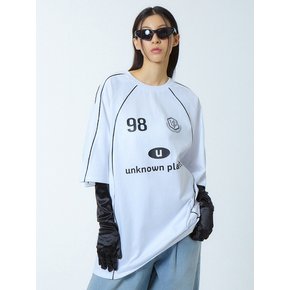 루즈핏 나그랑 싸커 져지 화이트_LOOSE FIT RAGLAN SOCCER JERSEY WHITE