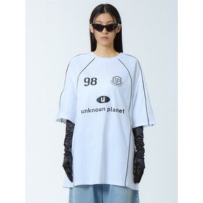 루즈핏 나그랑 싸커 져지 화이트_LOOSE FIT RAGLAN SOCCER JERSEY WHITE