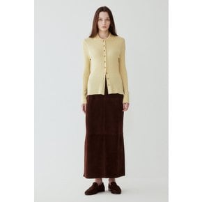 실크 블렌드 카라 리브드 가디건 IA16351810110