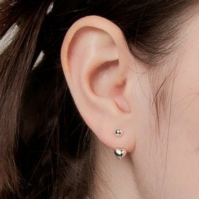 [김세정,ITZY 예지 착용]heart & ball jacket earring