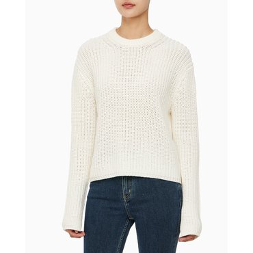 Calvin Klein Jeans 여성 청키 케이지 얀 스웨터 풀오버(40WK328)