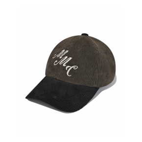 SP M.M.C LOGO CORDUROY BALL CAP-BROWN