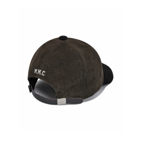 SP M.M.C LOGO CORDUROY BALL CAP-BROWN