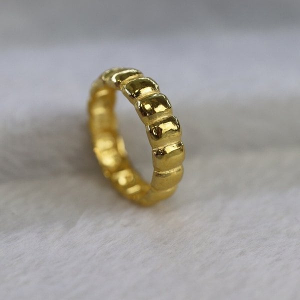 [가앤] 24k순금 볼드 큐브 반지 3.75g