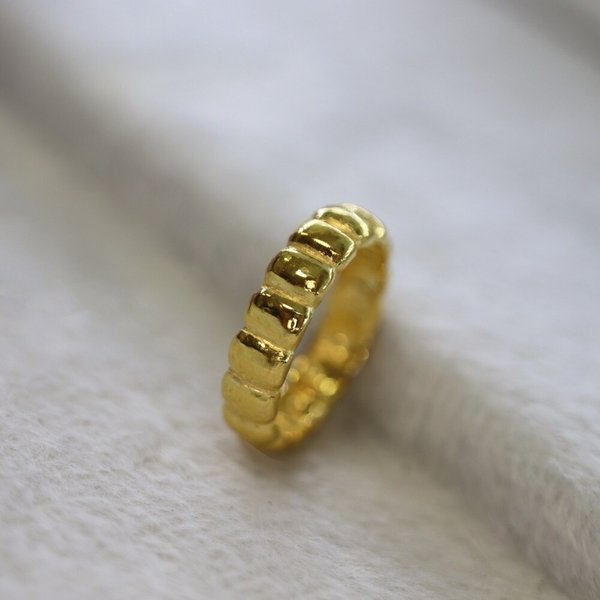 [가앤] 24k순금 볼드 큐브 반지 3.75g