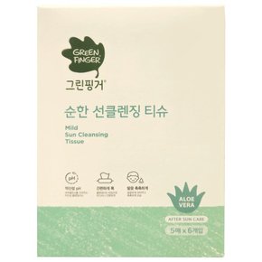 순한 선클렌징 클렌징 티슈 5매 6개입 1개