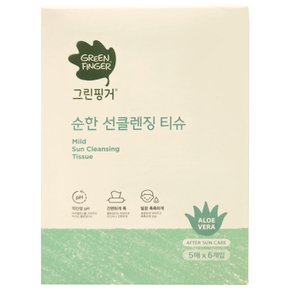 순한 선클렌징 클렌징 티슈 5매 6개입 1개