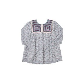 GRI-W23-S0221 (Warise) 와리스 플로럴 크로셰 아동 원피스