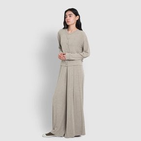 여 컴피 와이드 라운지 팬츠 (MELANGE BEIGE / MELANGE GREY / CHARCOAL)