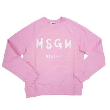 MSGM 엠에스지엠 브러쉬드 로고 맨투맨 2000MDM513 200000 12 긴팔 티셔츠