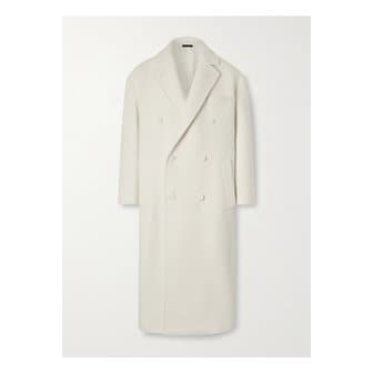 톰포드 더블 브레스트 캐시미어 코트 화이트 46376663162903433