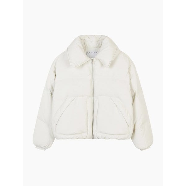 아웃 포켓 셔츠형 패딩 점퍼_SAPDE1561IV