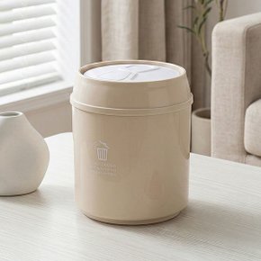 컴팩트 캔디자인 원터치 책상 화장대 다용도 미니휴지통