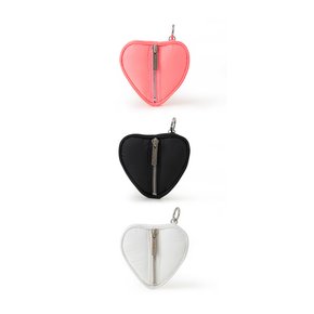 Heart Charm Key Ring, 3colors