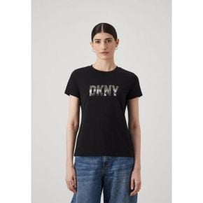 4763122 DKNY DRIP - Print T-shirt black