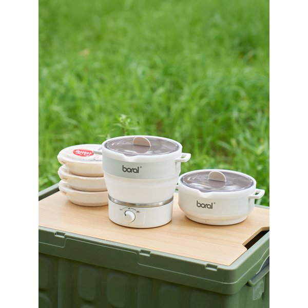 [BEST/26년형] 지티스 접이식 전기포트 햇반데우기 캠핑용 라면쿠커 여행용