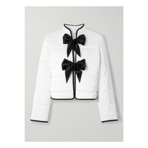로레타 카포니 오라클 투톤 퀼팅 새틴 재킷 화이트 46376663162933483