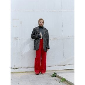 WIDE-LEG CORDUROY TUCK PANTS_RED