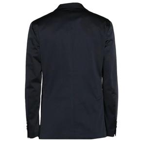 [해외배송] 네이비 블루 스트레치코튼 싱글브레스트 블레이저 B0301344314