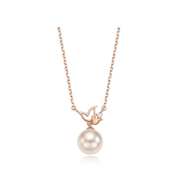 트윙클 튤리 펄 실버핑크 목걸이 TNSSVP13981S