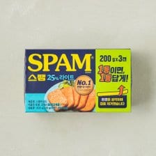 CJ제일제당 스팸25% 라이트 200g*3입