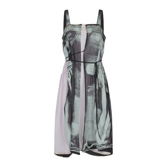 메종마르지엘라 Womens Sleeveless Dress S51DD0011S78415963 Lilac/Pistachio Print