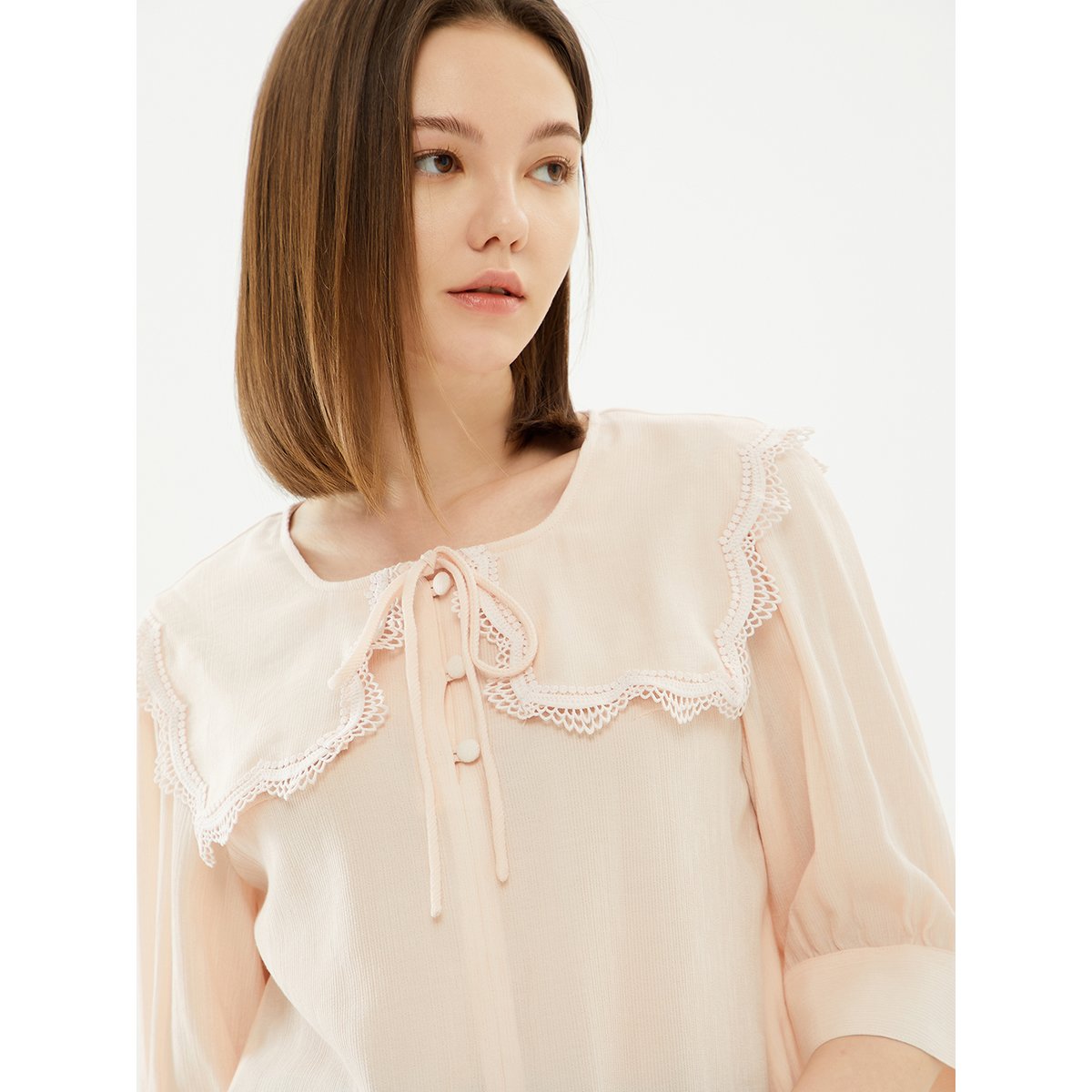 [헬로시모네] Carolina 블라우스 사블레 블루 SS26-CARBLSABL main image 1