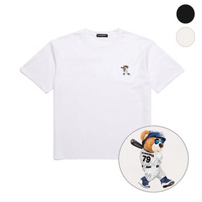 MINI BASEBALL BAER 오버핏 반팔 티셔츠 (VNDTS217) 2칼라