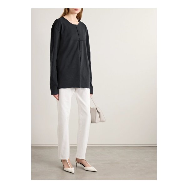 케이트 키트 패널 코튼 저지 티셔츠 블랙 1647597358465017