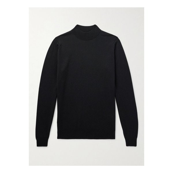 슬림핏 메리노 울 모크넥 스웨터 10516758727729046