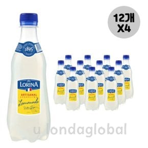 로리나 레모네이드 스파클링 탄산 음료 420ml 12개 X4