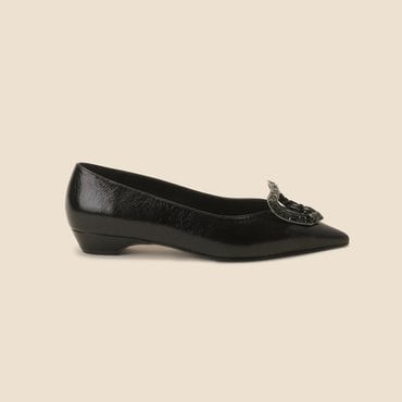 슈콤마보니 Polygon flat shoes(black) DG1DS25003BLK