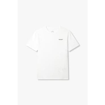 ARMANI EXCHANGE AX남성 로고 프린트 코튼 티셔츠A415130100화이트