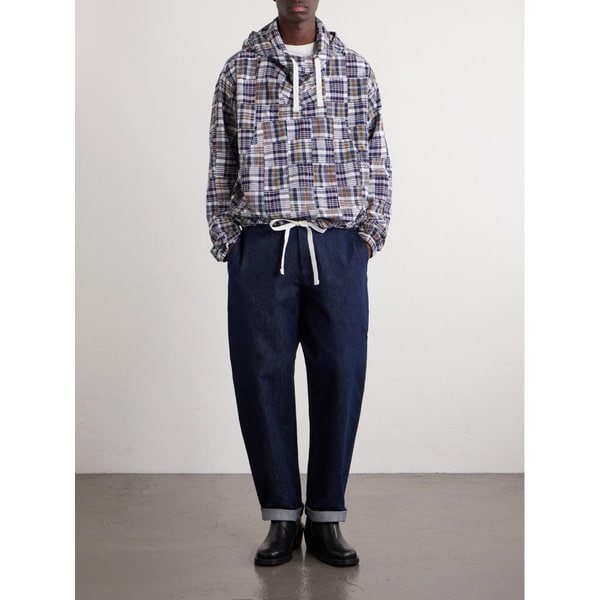 빔스 체크 코튼 패치워크 재킷 46376663162982645