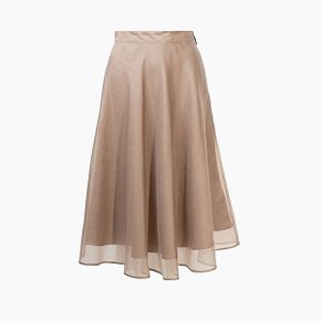 엠에스지엠 실크 시어 미디 스커트 2842MDD110 MSGM Silk Sheer Midi Skirt