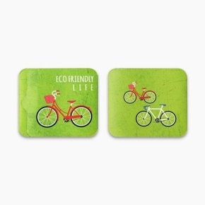 [북프렌즈] 스티키 마그네틱 북라인마커 Eco friendly life - 자전거 타기